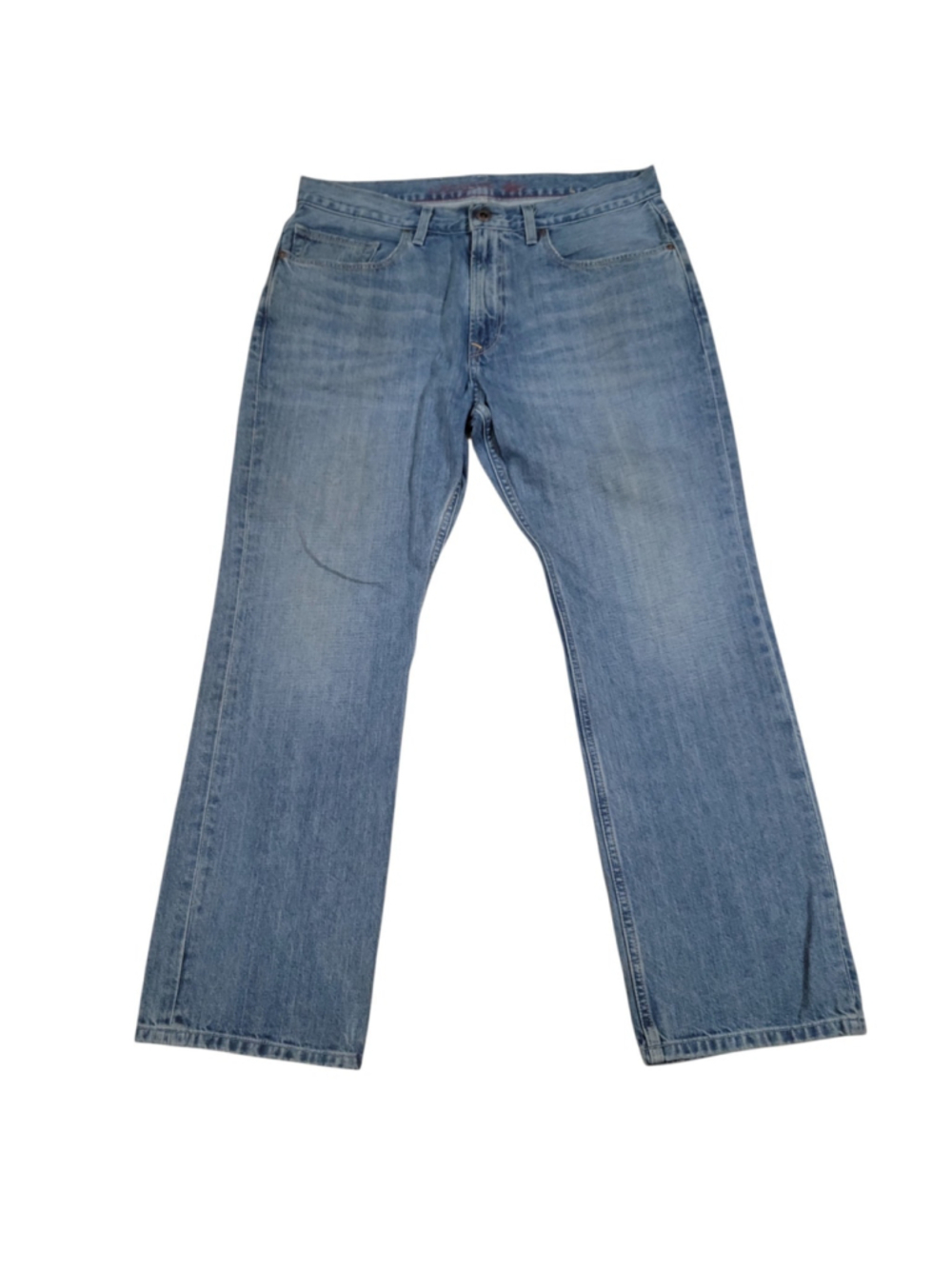 LACOSTE Men's 100% Cotton Blue Straight Leg Jeans Size 34/30 Pre-owned Condition